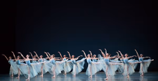 Miami City Ballet dancers in SERENADE. Choreography by George Balanchine, Copyright T Photo