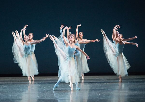 Miami City Ballet dancers in SERENADE. Choreography by George Balanchine, Copyright T Photo