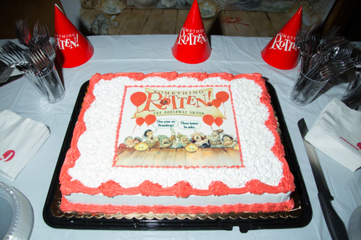 Photo Coverage: SOMETHING ROTTEN Celebrates First Year on Broadway with Shakespeare Selfie  Image