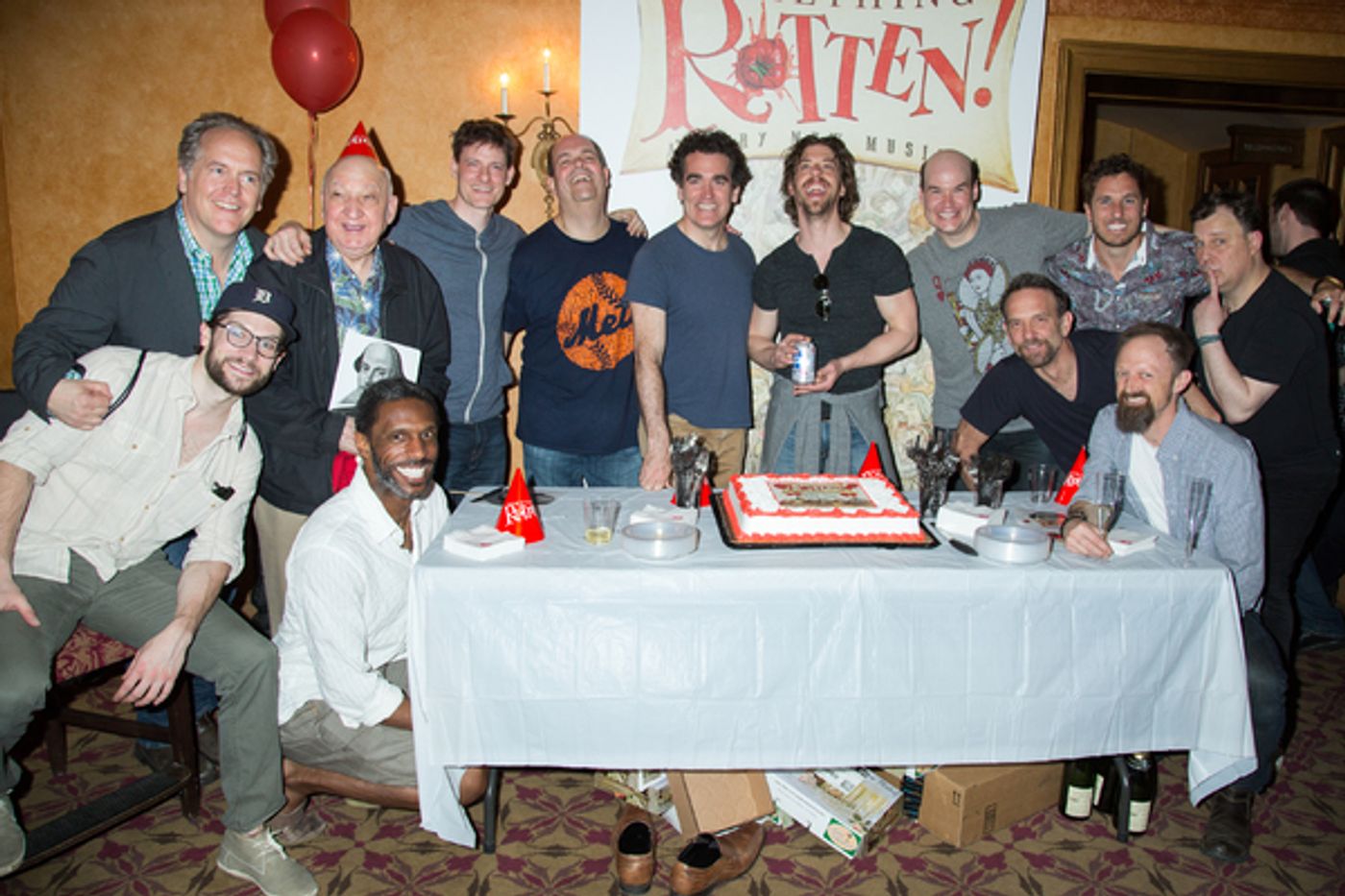 Photo Coverage: SOMETHING ROTTEN Celebrates First Year on Broadway with Shakespeare Selfie  Image