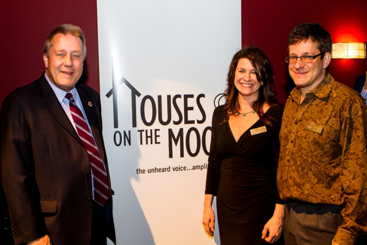 Daniel Dromm, Emily Weiner and Jeffrey Solomon at 