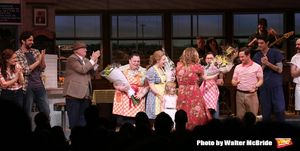 Nick Cordero, Dakin Matthews, Keala Settle, Jessie Mueller, Kimiko Glenn, Christopher Fitzgerald and Drew Gehling with the cast @ BroadwayWorld Nick Cordero, Dakin Matthews, Keala Settle, Jessie Mueller, Kimiko Glenn, Christopher Photo