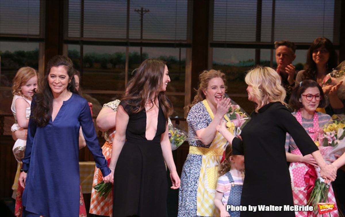 Diane Paulus, Keala Settle, Sara Bareilles, Jessie Nelson, Jessie Mueller and Kimiko Glenn  at 