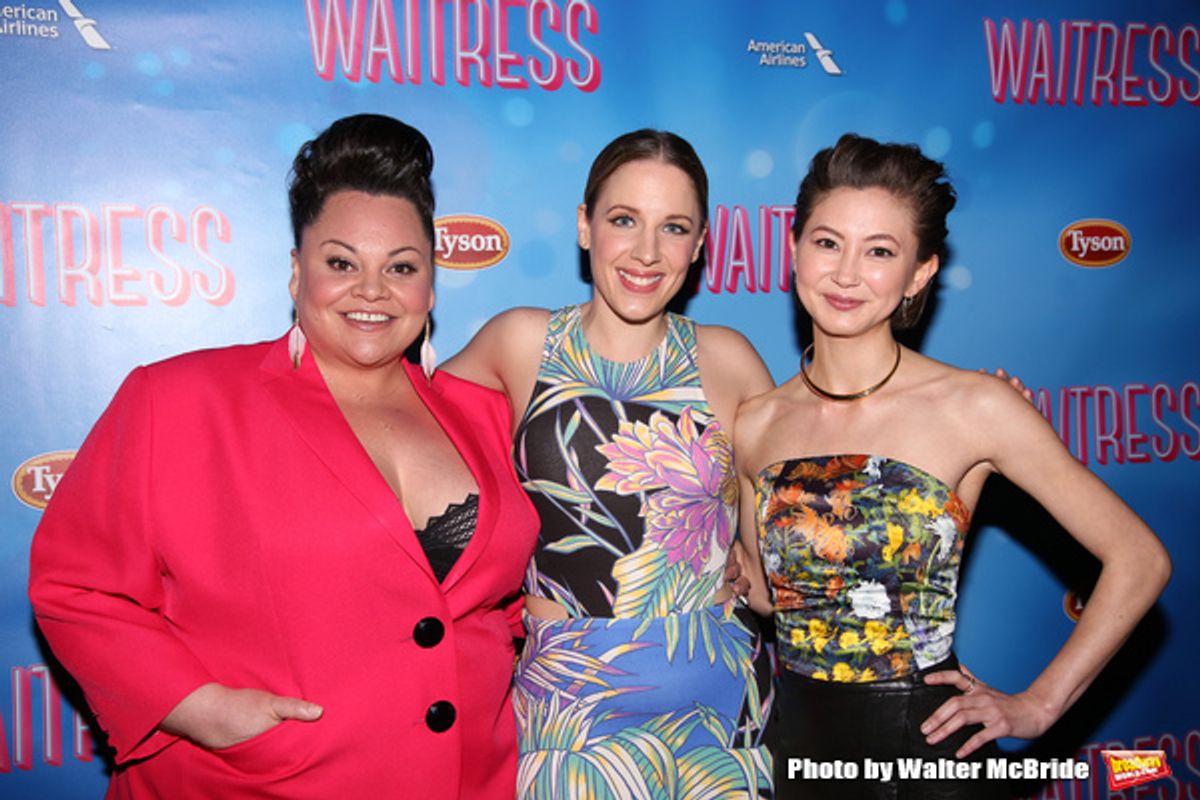 Keala Settle, Jessie Mueller and Kimiko Glenn  at 