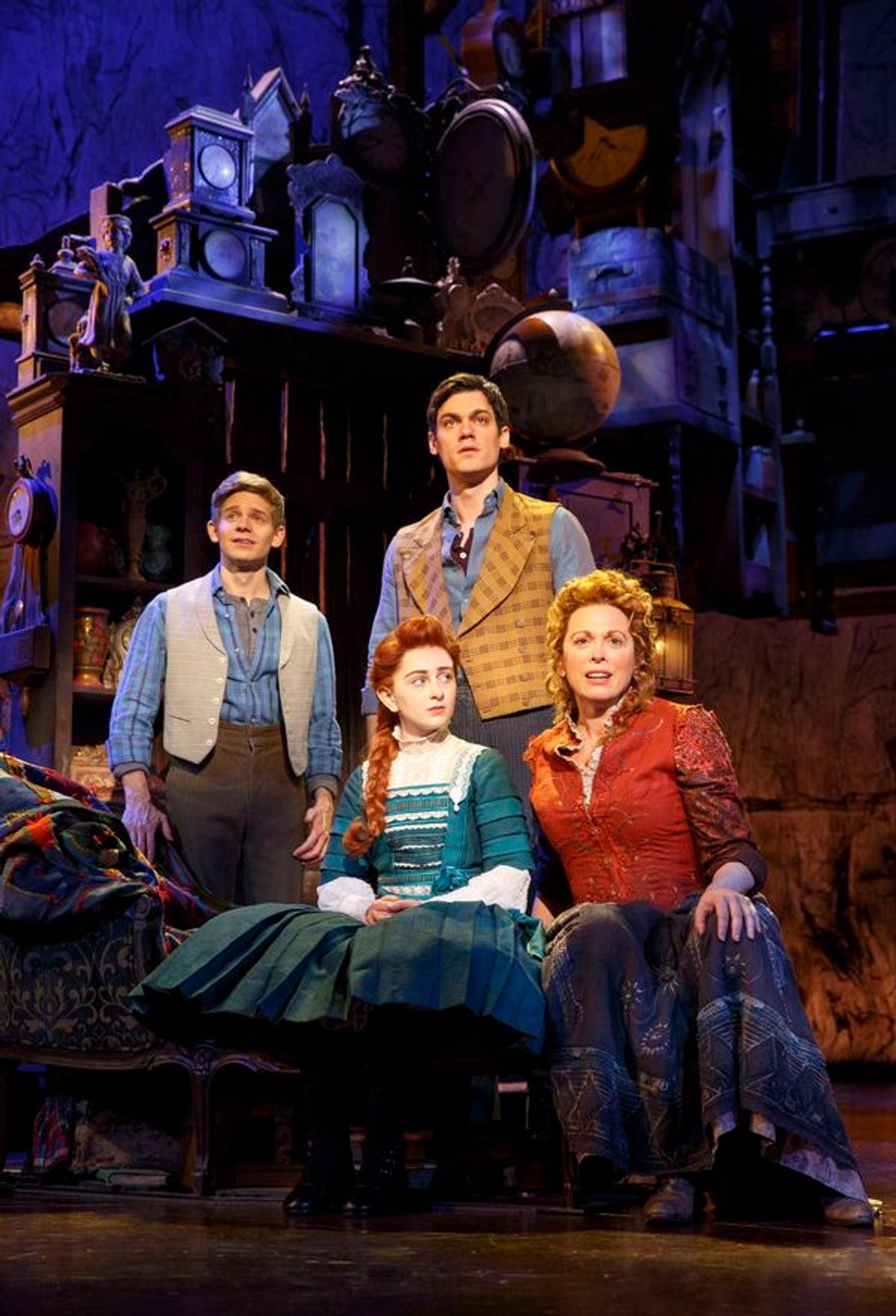Andrew Keenan-Bolger, Sarah Charles Lewis, Robert Lenzi and Carolee Carmello at 
