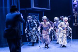 Bill Larkin (Max Bialystock) and the 'Little Old Ladies' Photo