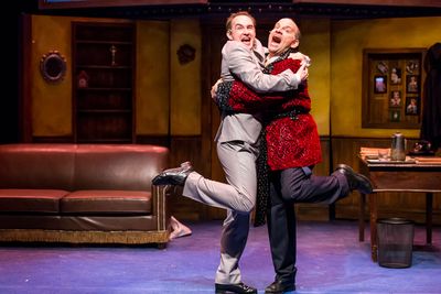 Bill Larkin (Max Bialystock) and Matt Crowle (Leo Bloom) Photo
