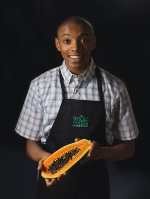 Justice Jamal Jones as Gabriel, the 'lost boy' refugee from Sudan @ BroadwayWorld Justice Jamal Jones as Gabriel, the 'lost boy' refugee from Sudan Photo