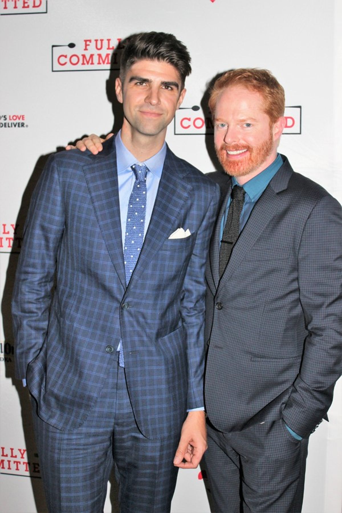 Justin Mikita and Jesse Tyler Ferguson at 