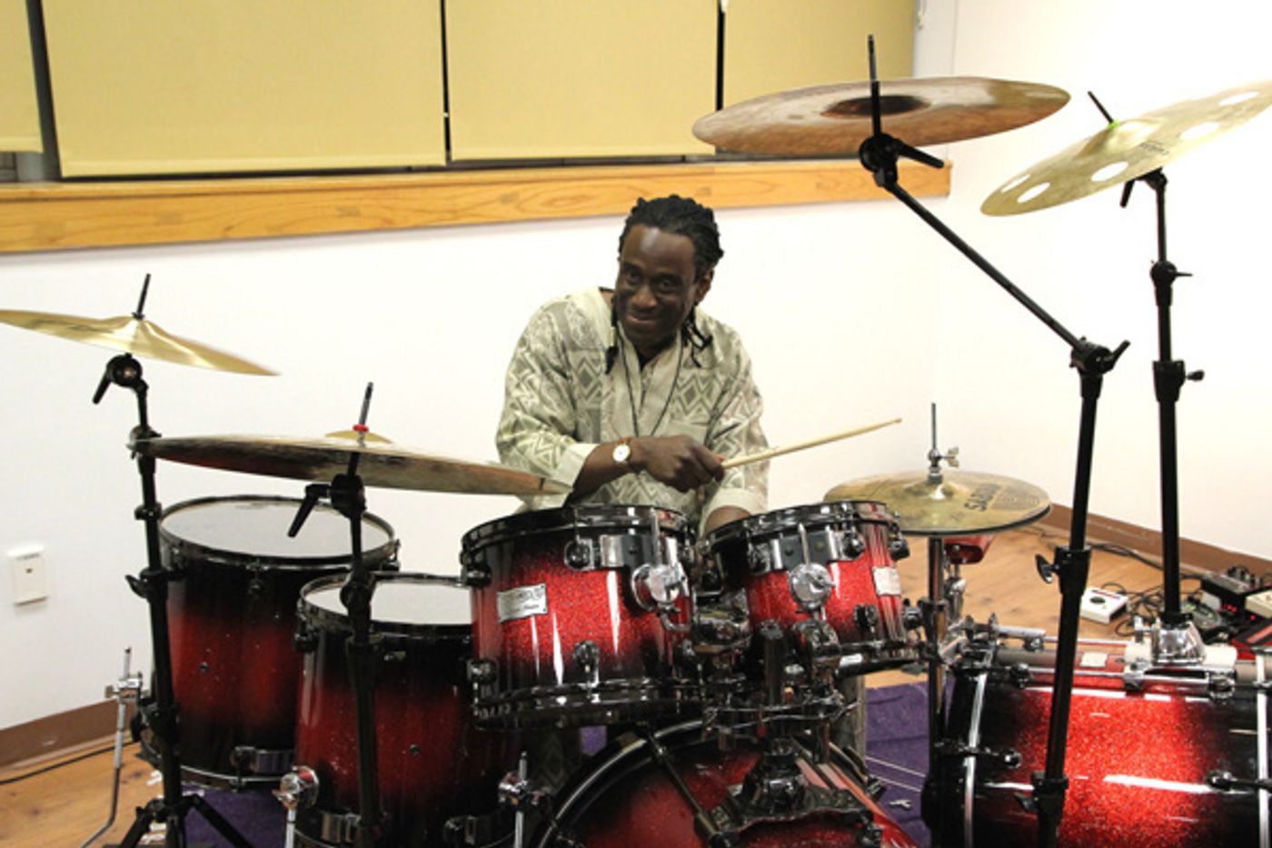 Photo Flash: Grammy Winner Will Calhoun Performs at Opening Reception for Solo Exhibit at Casita Maria Gallery Photo Flash: Grammy Winner Will Calhoun Performs at Opening Reception for Solo Exhibit at Casita Maria Gallery Image