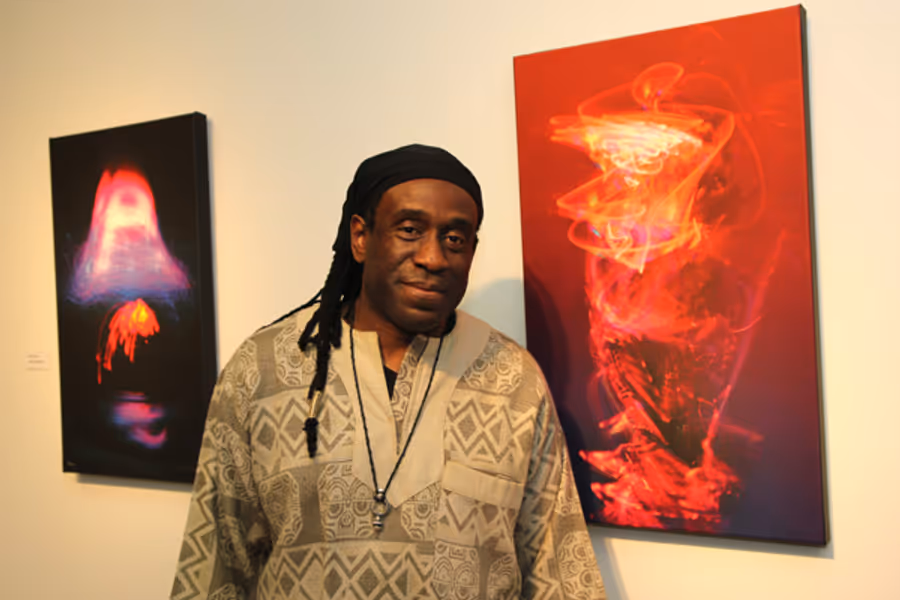 Photo Flash: Grammy Winner Will Calhoun Performs at Opening Reception for Solo Exhibit at Casita Maria Gallery Image