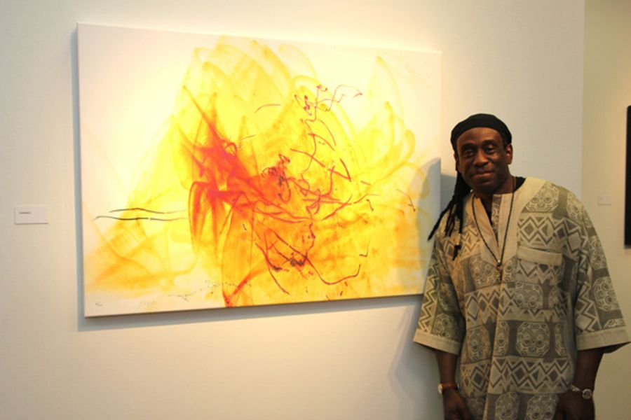 Photo Flash: Grammy Winner Will Calhoun Performs at Opening Reception for Solo Exhibit at Casita Maria Gallery Image