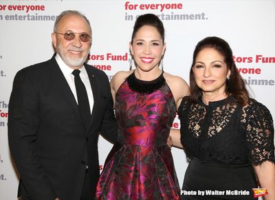 Emilio Estefan, Andrea Burns and Gloria Estefan  Photo