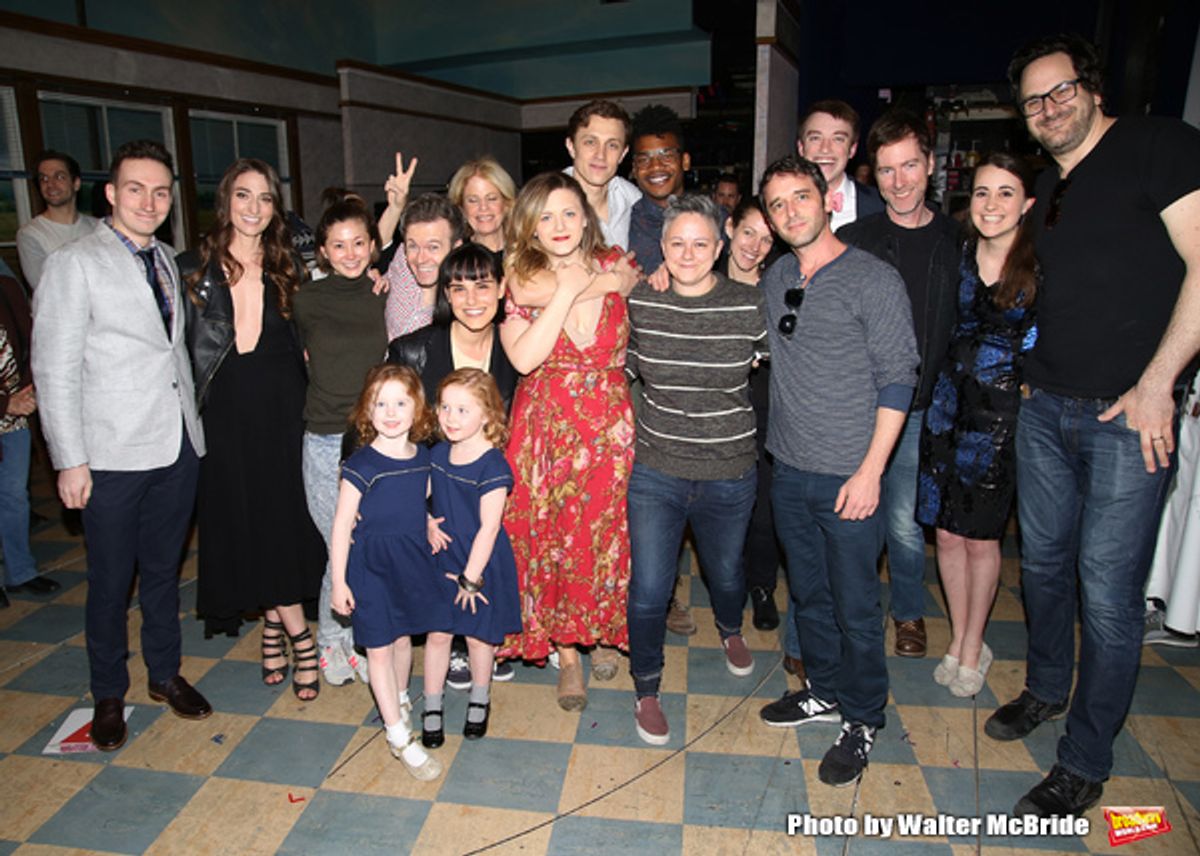 Sara Bareilles with the cast making their Broadway debuts  at 