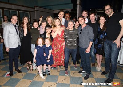 Sara Bareilles with the cast making their Broadway debuts  Photo