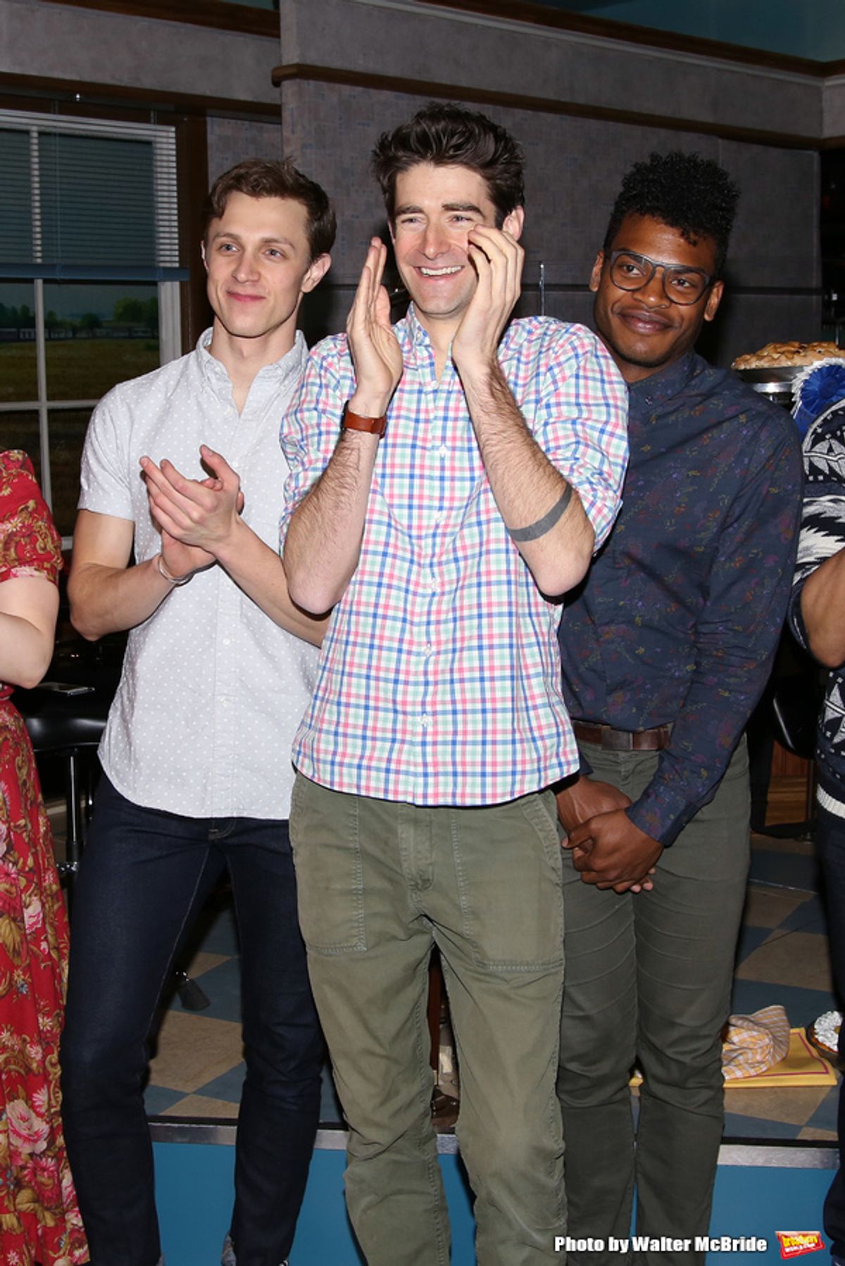 Henry Gottfried, Drew Gehling and Max Kumangai  at 