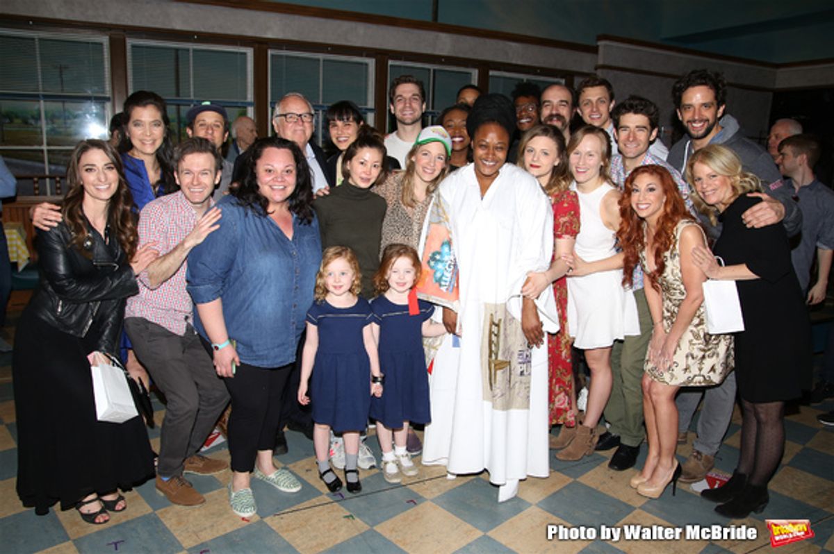 Sara Bareilles, Jessie Mueller and Diane Paulus  at 