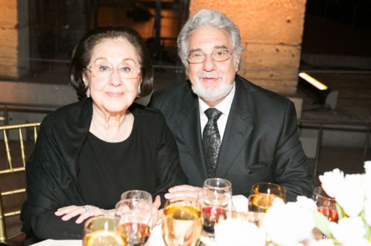 Marta Domingo, Placido Domingo at 
