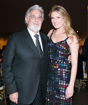 Placido Domingo, Sarah Arison @ BroadwayWorld Placido Domingo, Sarah Arison Photo