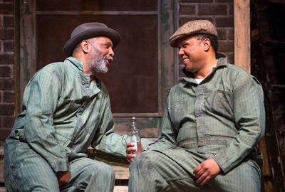 David Alan Anderson as Troy Maxson and Marcus Naylor as Jim Bono Photo