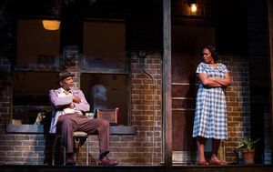 David Alan Anderson as Troy Maxson and Kim Staunton as Rose Photo