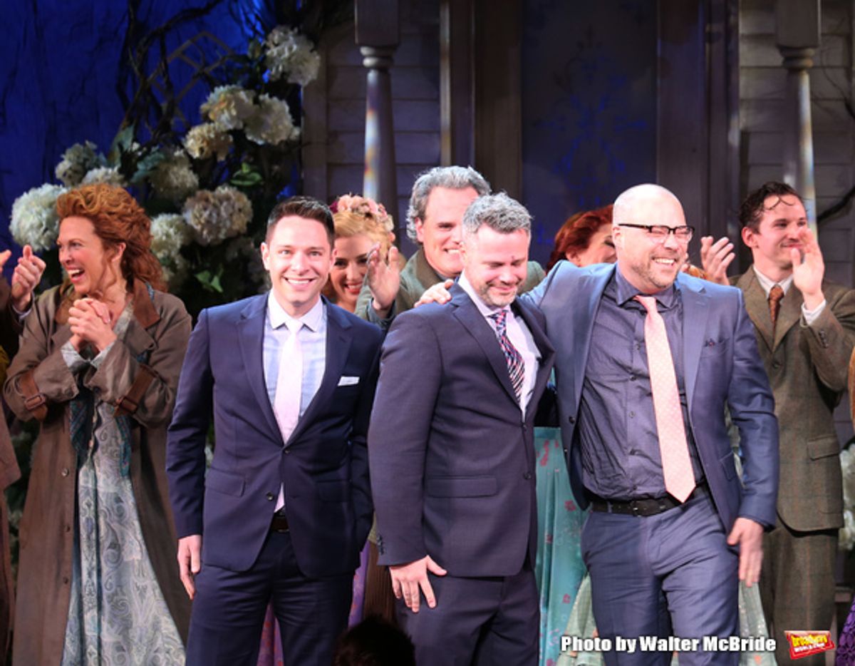 Carolee Carmello, Tim Federle, Chris Miller, Nathan Tysen and the cast  at 
