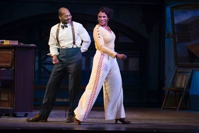 Brandon Victor Dixon and Audra McDonald Photo