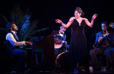 Brandon Victor Dixon and Audra McDonald Photo