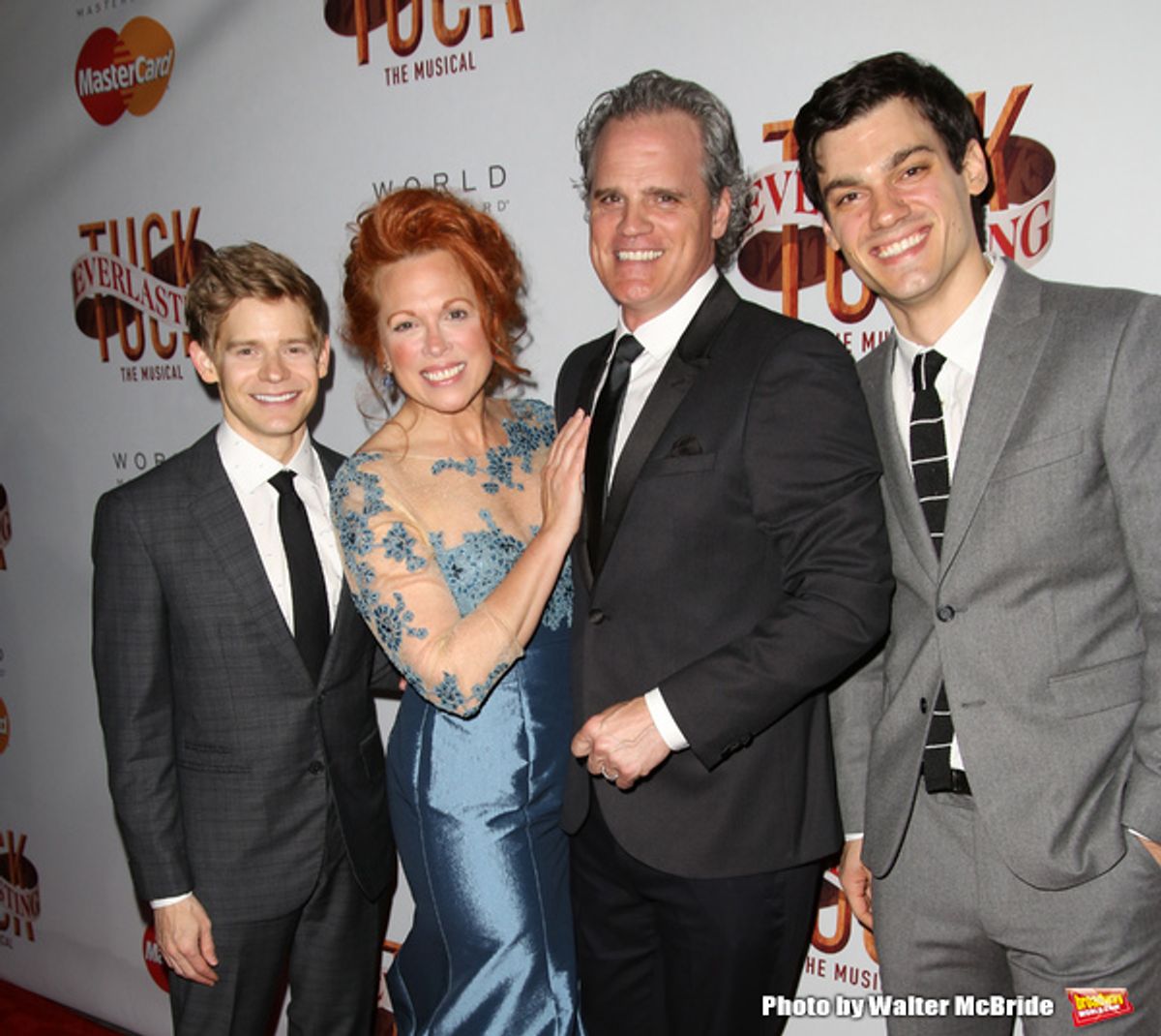 Andrew Keenan-Bolger, Carolee Carmello, Michael Park, and Robert Lenzi at 