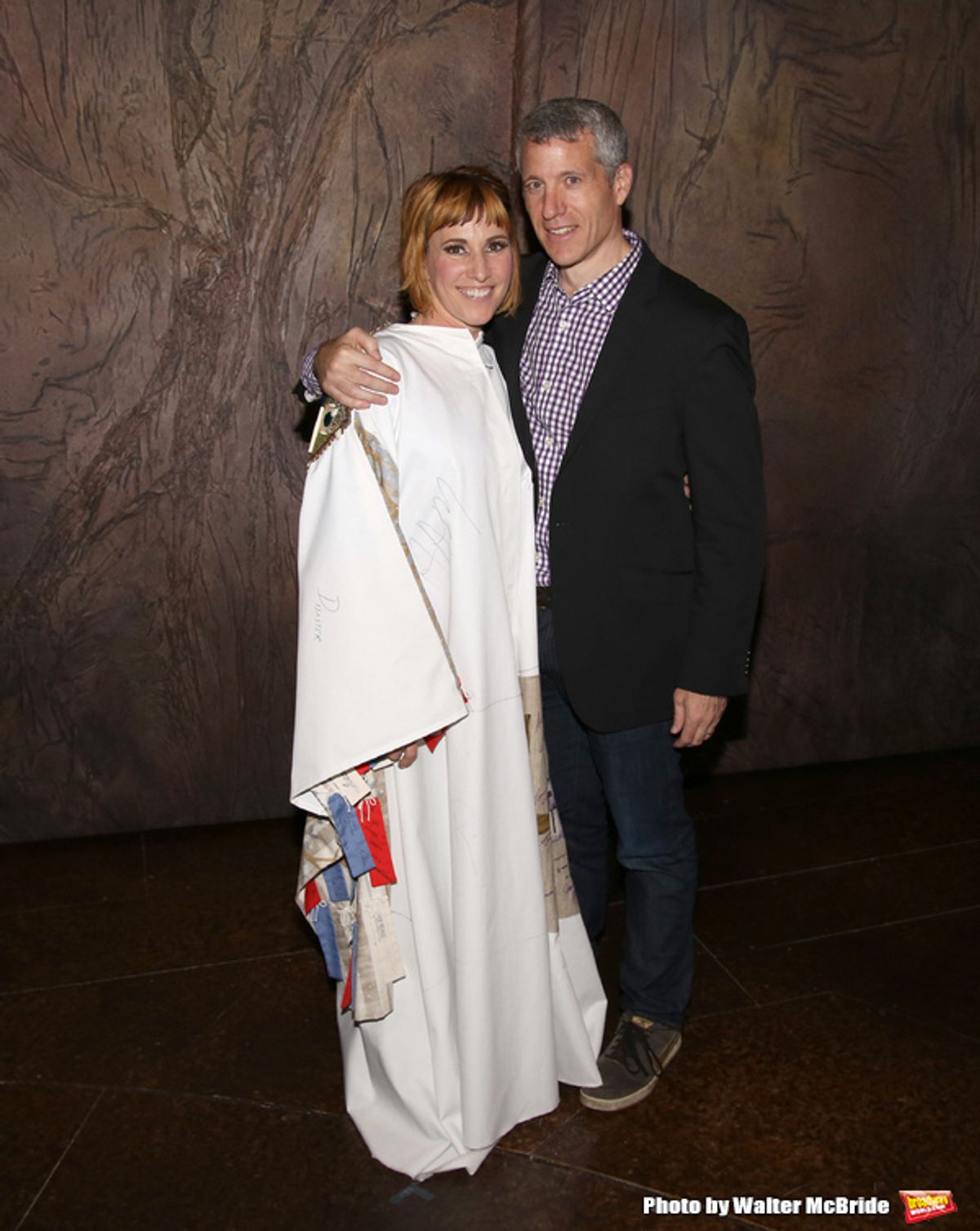 Lisa Gajda with her husband  at 