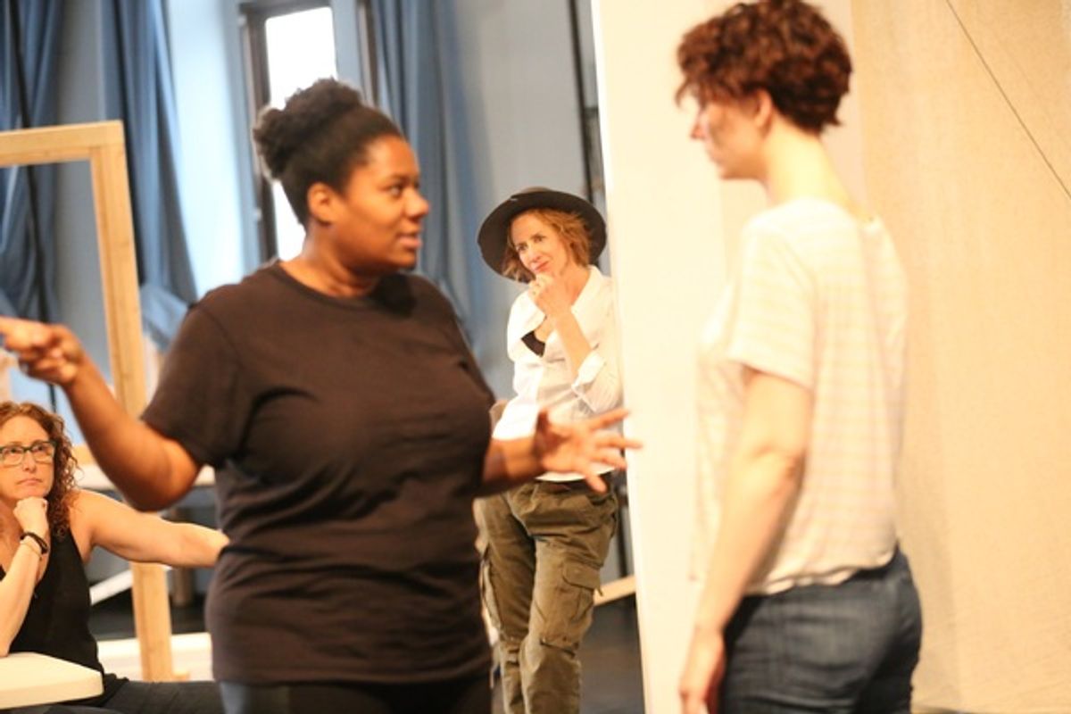 Judy Gold, Adrienne C. Moore, Janet McTeer and Pearl Rhein at 