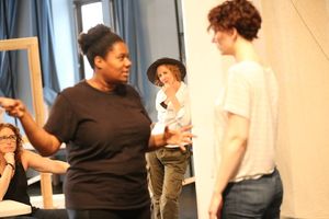Judy Gold, Adrienne C. Moore, Janet McTeer and Pearl Rhein Photo