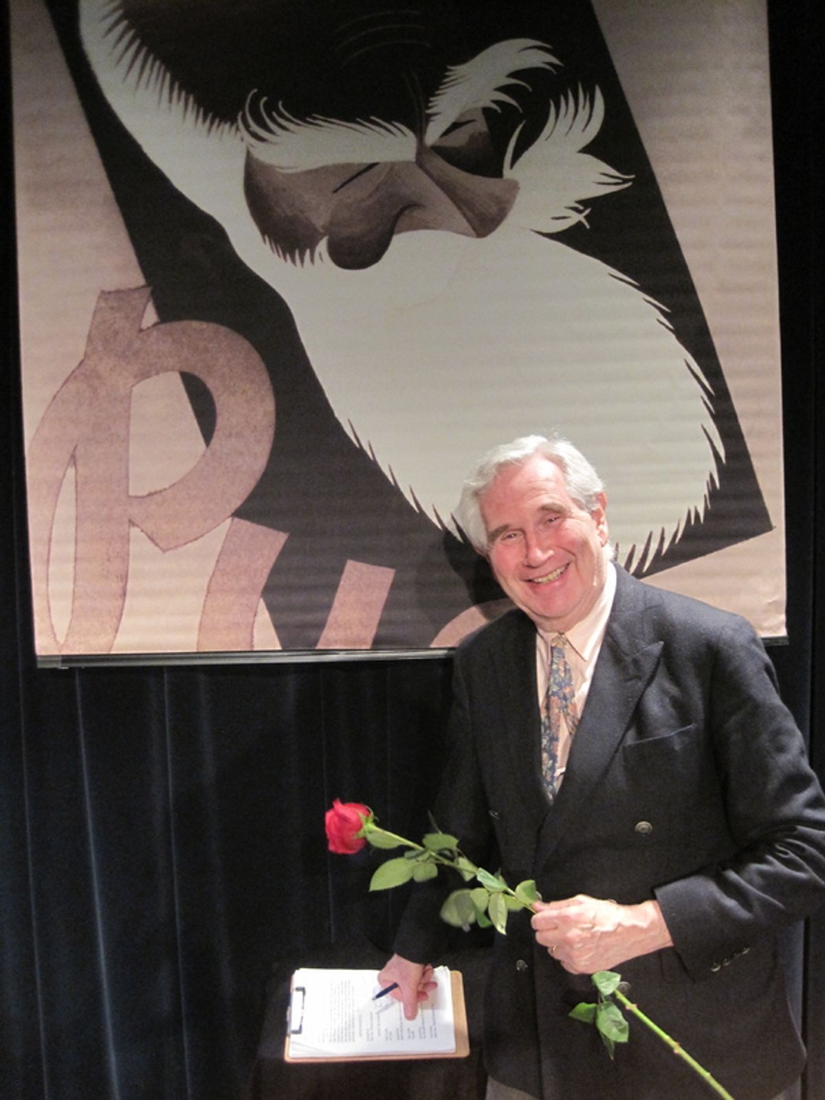 David Finkle at the talk back at 