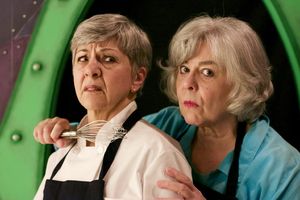 Betty Mitchell and Pat Bell as Dolly and Izzy @ BroadwayWorld Betty Mitchell and Pat Bell as Dolly and Izzy Photo