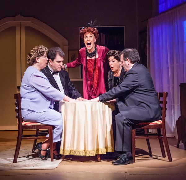 Lynn Nissenbaum, Michael Wright, Patricia Michael (standing), Kit Colbourn, and Steve Photo