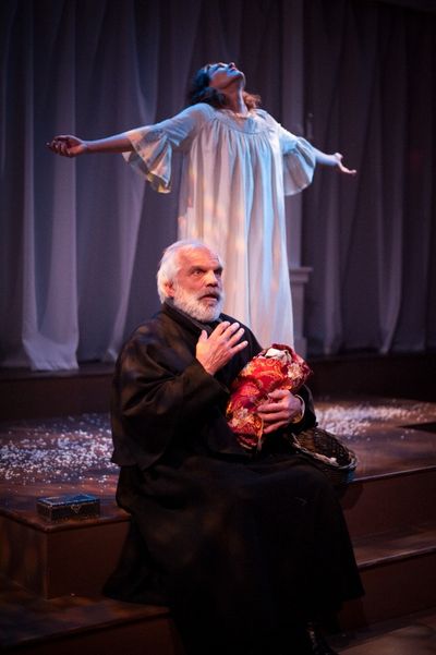 Richard Donelly as Antigonus, Karen Carpenter as Hermione Photo