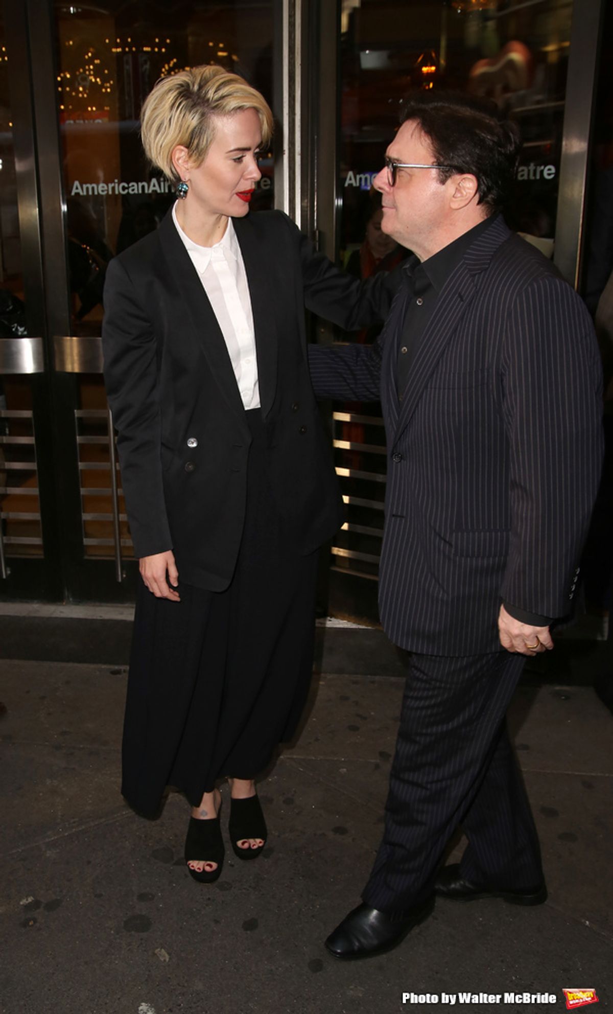 Sarah Paulson and Nathan Lane  at 