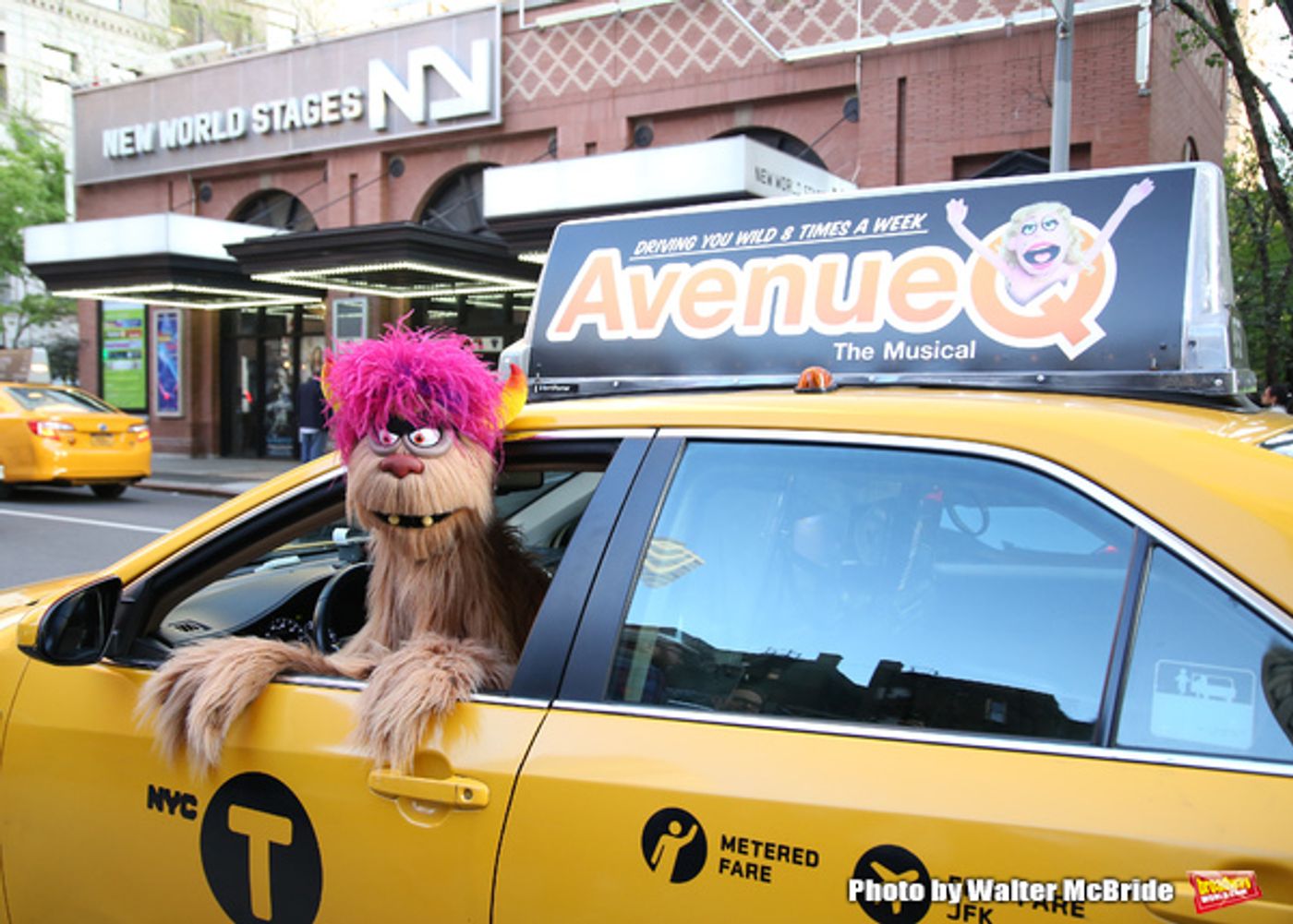 Photo Coverage: Trekkie Monster Debuts the New AVENUE Q Taxi!  Image