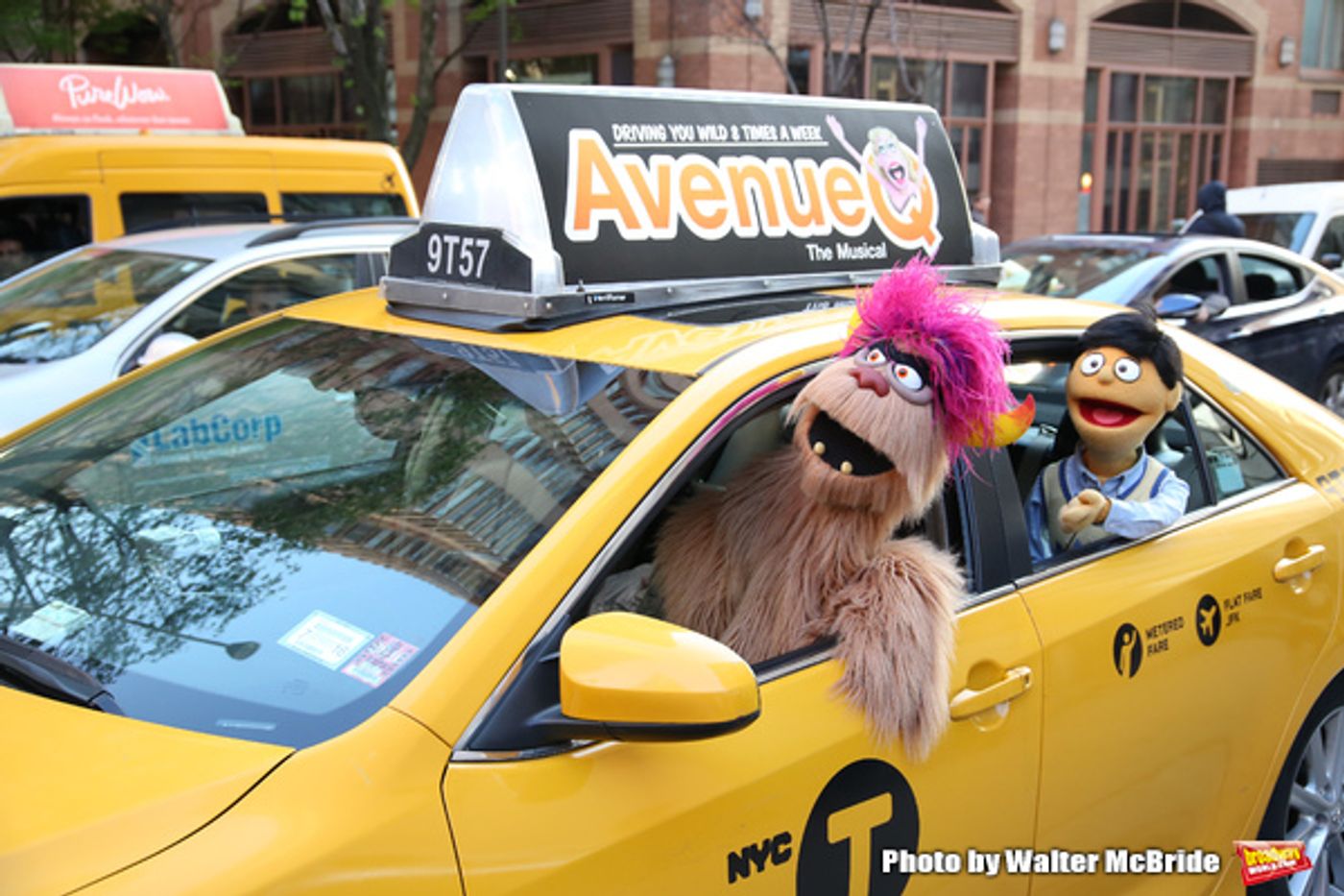 Photo Coverage: Trekkie Monster Debuts the New AVENUE Q Taxi!  Image