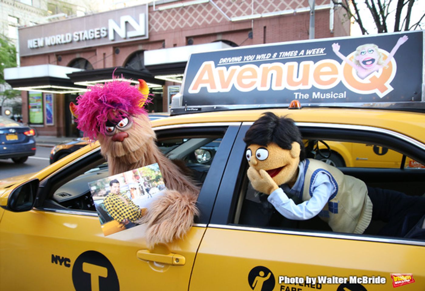 Photo Coverage: Trekkie Monster Debuts the New AVENUE Q Taxi!  Image
