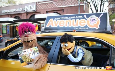   Trekkie Monster drives a New York City ' Trekkie Monster, showing off the new Taxi  Photo