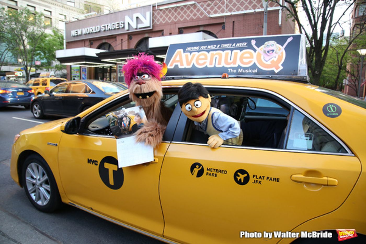 Photo Coverage: Trekkie Monster Debuts the New AVENUE Q Taxi!  Image