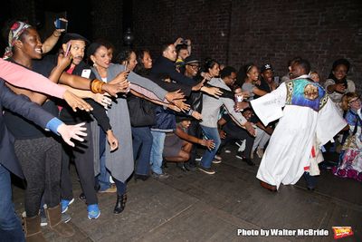 Amber Iman, Audra McDonald, Billy Porter and Arbender Robinson with cast  Photo