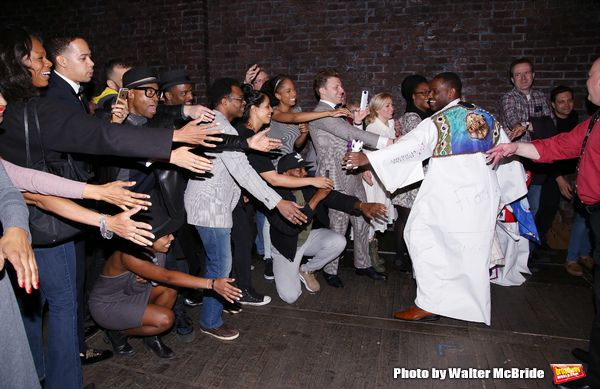 Arbender Robinson with Billy Porter and cast  Photo