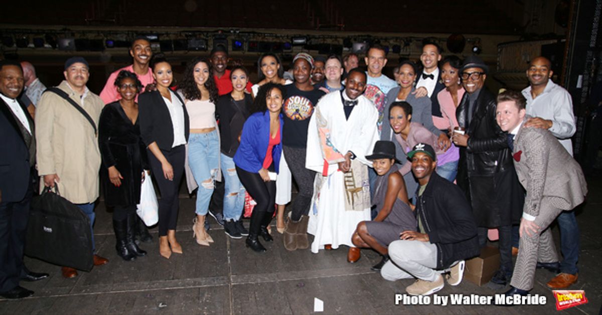 Arbender Robinson with Brian Stokes Mitchell, Audra McDonald, Joshua Henry, Brandon Victor Dixon, Billy Porter and company  at 