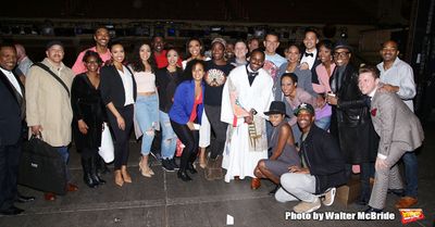 Arbender Robinson with Brian Stokes Mitchell, Audra McDonald, Joshua Henry, Brandon V Photo