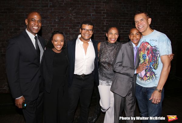 Allyson Stokes Mitchell, Ellington Stokes Mitchell and Brian Stokes Mitchell with fam Photo