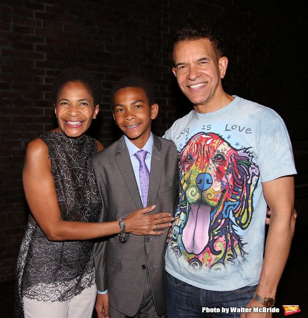 Allyson Stokes Mitchell, Ellington Stokes Mitchell and Brian Stokes Mitchell  Photo