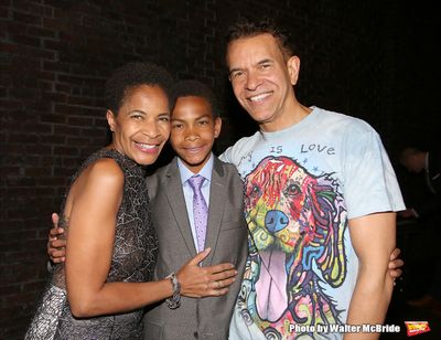 Allyson Stokes Mitchell, Ellington Stokes Mitchell and Brian Stokes Mitchell  Photo