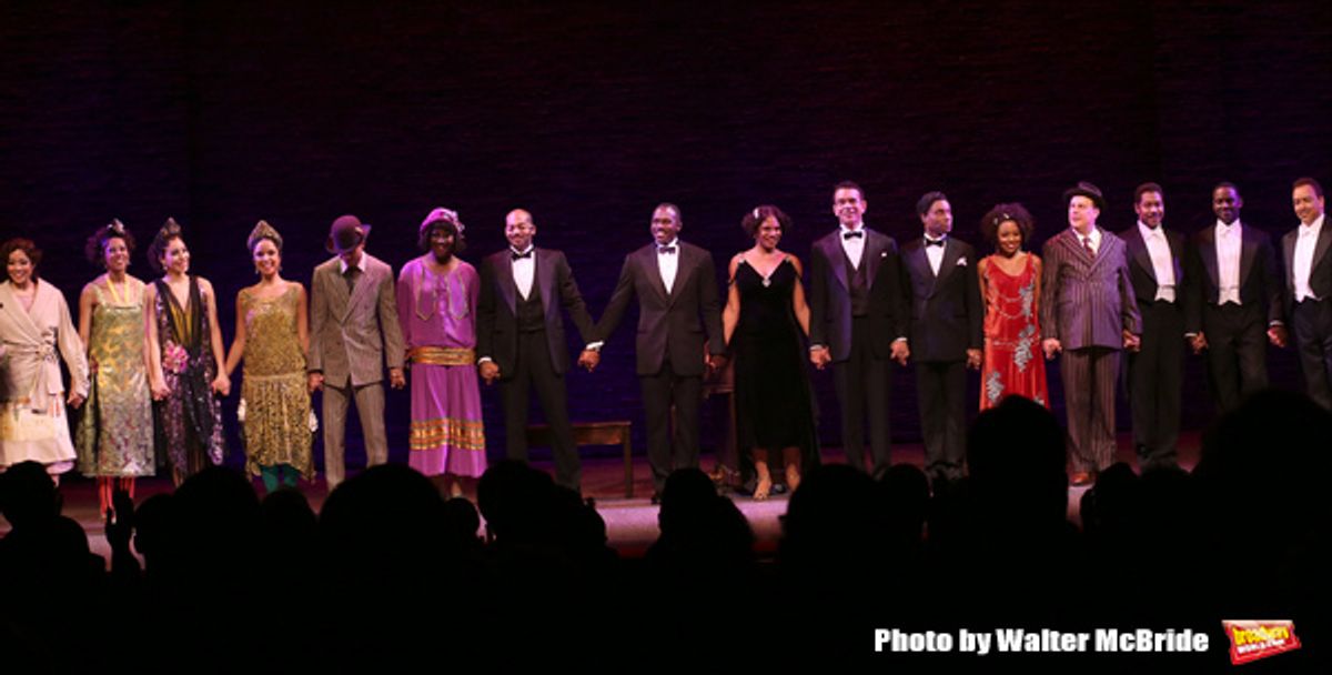 Amber Iman, Brandon Victor Dixon, Joshua Henry, Audra McDonald, Brian Stokes Mitchell, Billy Porter, Adrienne Warren, Brooks Ashmanskas with cast  at 